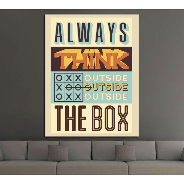 always think №4546 Ready to Hang Canvas Print Cheap