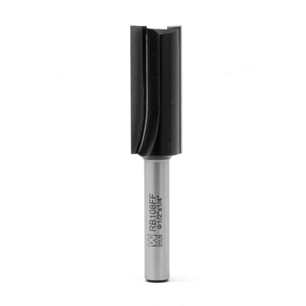 WEN RB108FF 1 2 in. Straight 2-Flute Carbide-Tipped Router Bit with 1 4 in. Shank and 1-1 4 in. Cutting Length Hot on Sale - Image 5