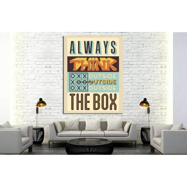 always think №4546 Ready to Hang Canvas Print Cheap - Image 2