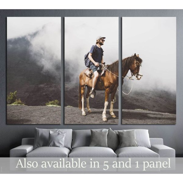 Man on horse canvas print №5019 Cheap
