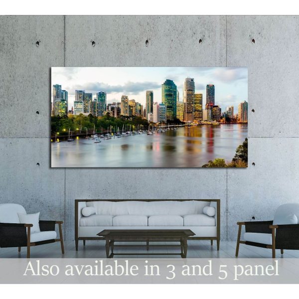 Kangaroo Point Cliffs №2642 Ready to Hang Canvas Print Hot on Sale