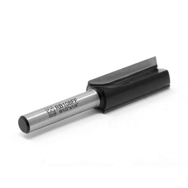 WEN RB108FF 1 2 in. Straight 2-Flute Carbide-Tipped Router Bit with 1 4 in. Shank and 1-1 4 in. Cutting Length Hot on Sale - Image 3
