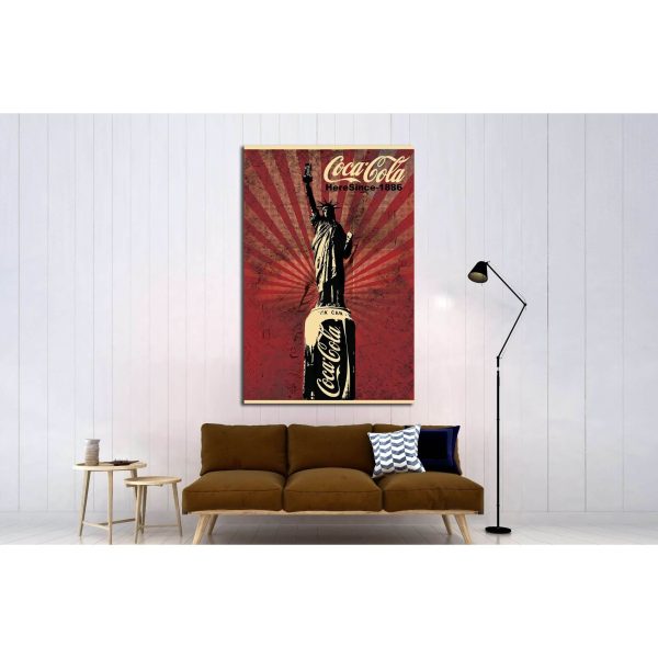 Vintage Coca Cola №3485 Ready to Hang Canvas Print on Sale - Image 2