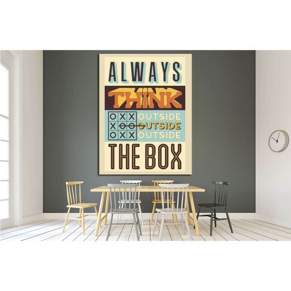 always think №4546 Ready to Hang Canvas Print Cheap - Image 3