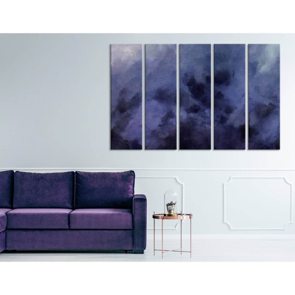 Purple Fog Abstract №04363 Ready to Hang Canvas Print For Discount