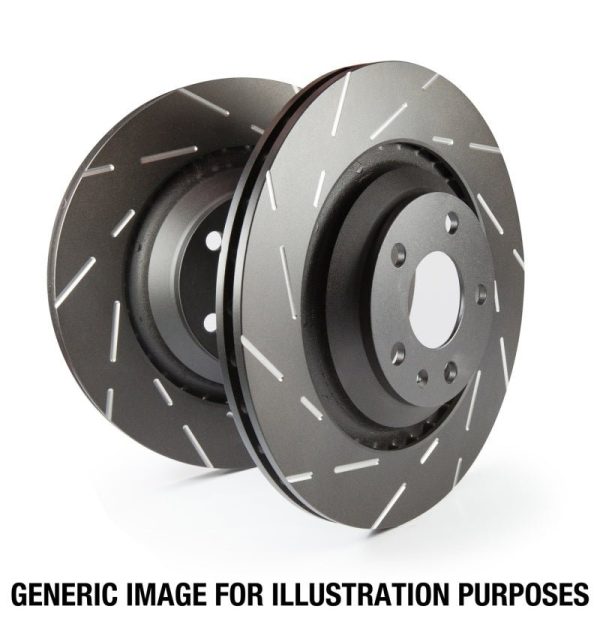 EBC (Brembo) USR Slotted Rear Rotors (Genesis) For Discount - Image 2