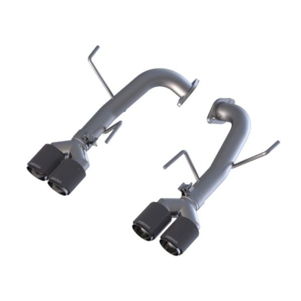 MBRP 2.5in Dual Split Rear Exit w  3.5in CF Tips (15-21 WRX 2.0L STi 2.5L) Online now
